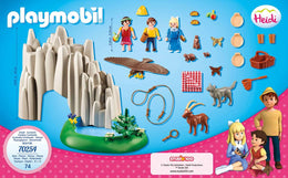 PLAYMOBIL 70254 - Heidi - Am Kristallsee mit Heidi, Peter und Clara